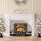 Glitzhome® 48" Christmas Metal Mesh Silhouette Nativity Scene Screen